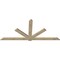 Ekena Millwork Kennewick Rough Sawn Timber Gable Bracket, Douglas Fir, 108"W x 49"H x 2"D x 6"F, 11/12 Pitch GBW108X49X0206KEN00RDF - alternate 5